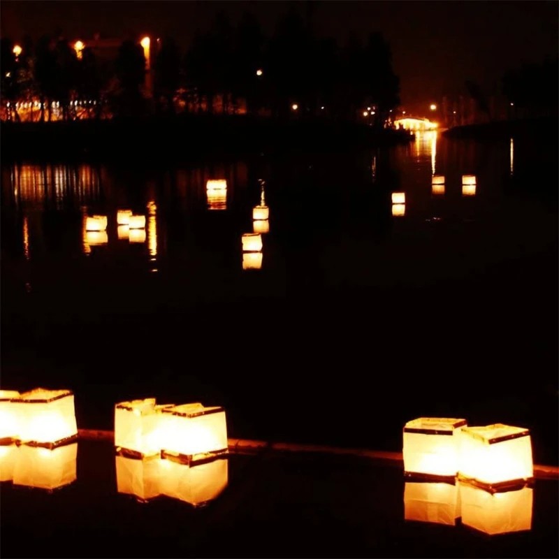 10x Water Floating Paper Lantern
