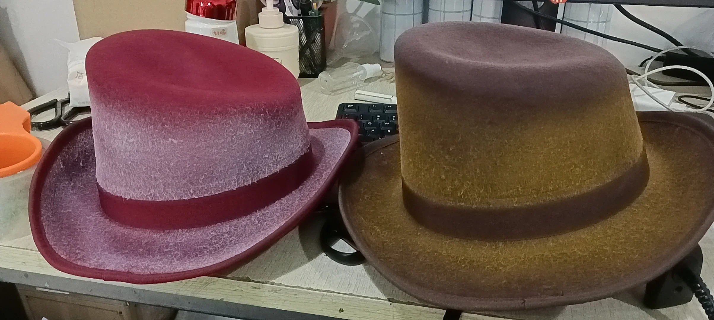 New Cashmere Hat Asymmetric Wool Top Hat for Women & Men