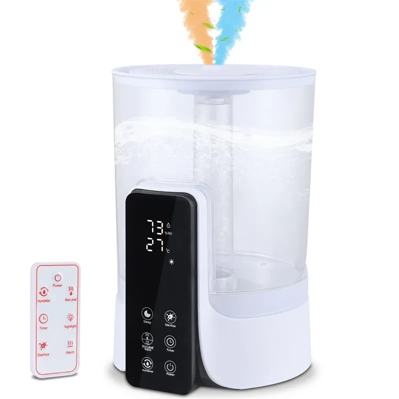 6L Large-capacity Humidifier Intelligent Timed Heating Spray UV Sterilization Intelligent Remote Control