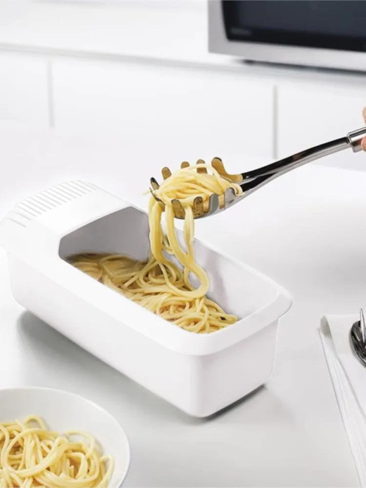 Microwave Noodles Pasta Cooker with Strainer