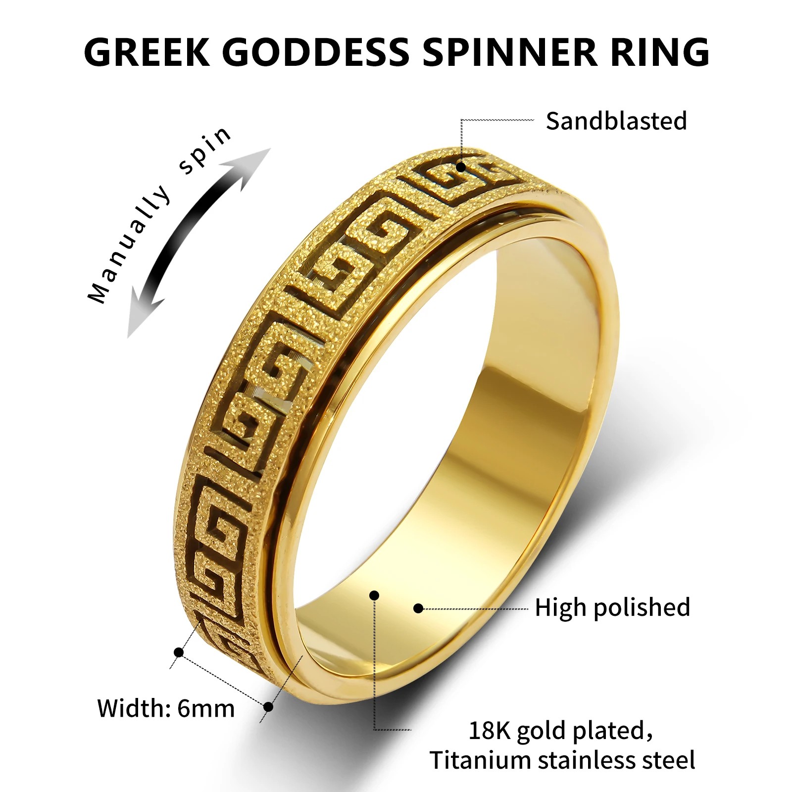 Turnable Ring: Fidgeting & Anxiety Relief Ring