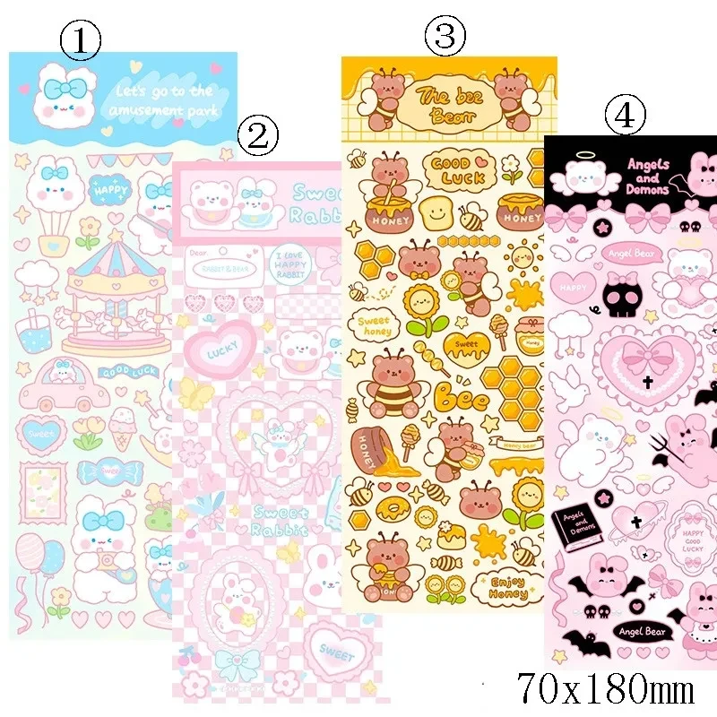 Agenda Notebook PVC Waterproof Cute Stickers For Decoration