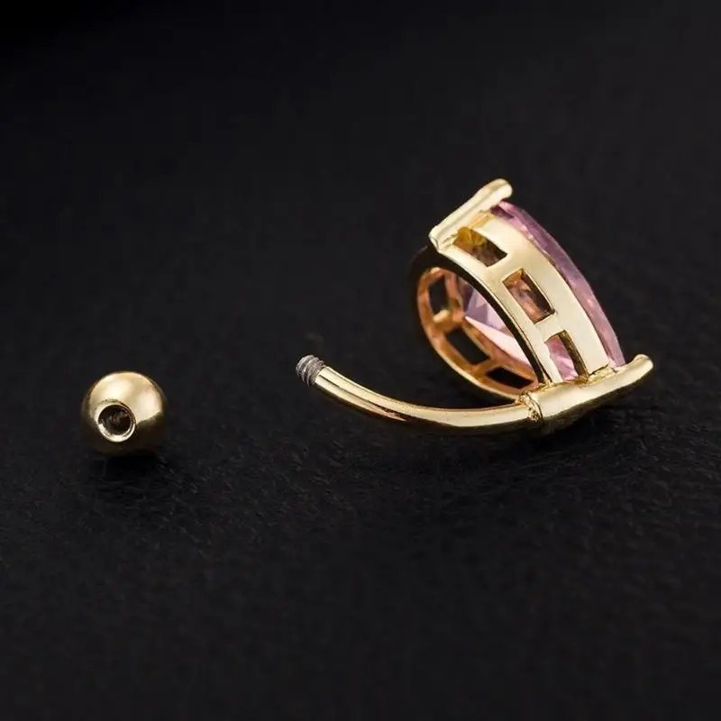 Fake Piercing Attractive Dance Navel Belly Button Rings - Umbilical Nail Body Belly Piercing