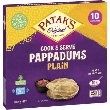 Pappadums Plain