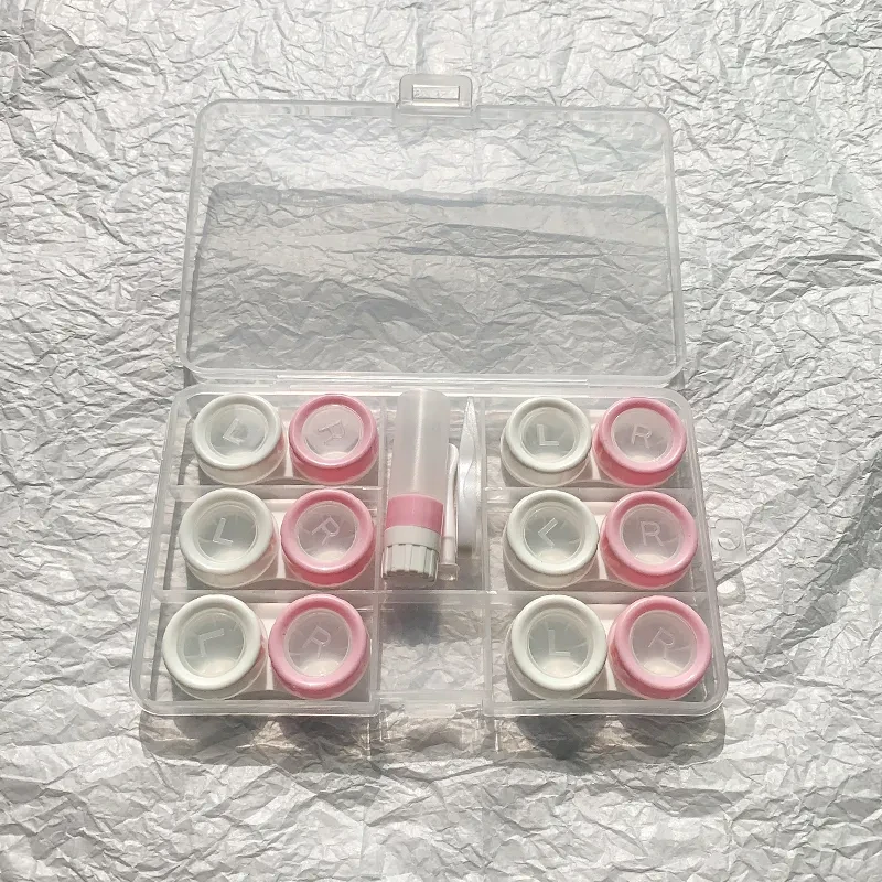 Contact Lens Case For Women, Multiple Packs, Portable And Compact