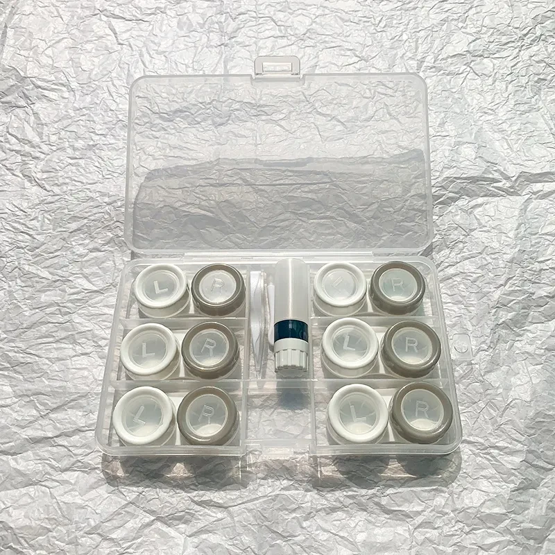 Contact Lens Case For Women, Multiple Packs, Portable And Compact
