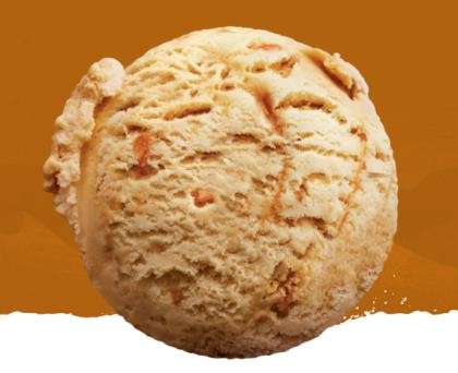 Ice Cream Caramel Frappe Scoop