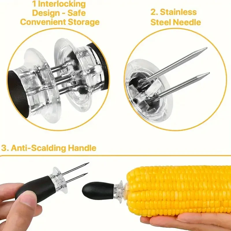 Multifunctional BBQ Corn Holder