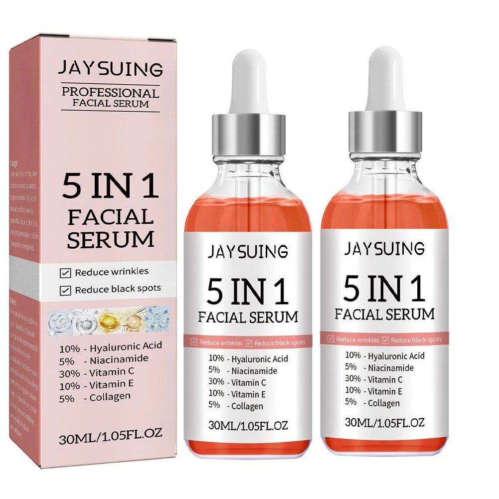 5 In 1 Face Serum 30% Vitamin C - Moisturizing, Whitening, Anti-Wrinkle, Anti-Aging