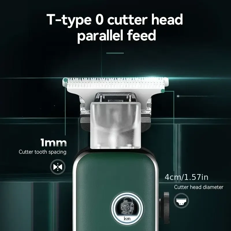 KEMEI KM-5098 Professional Hair Clipper with USB Rechargeable Battery