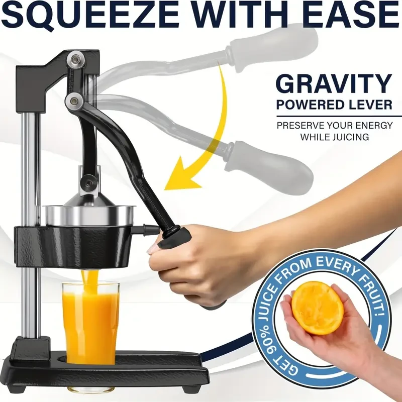 Heavy Duty Manual Citrus Juicer Metal Body