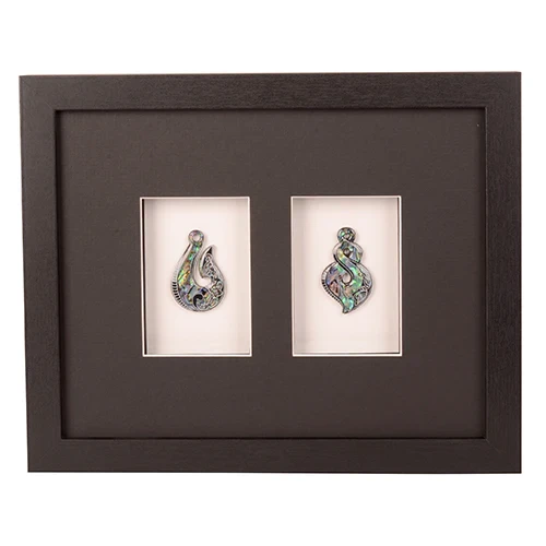 Shadow Box 2 Opening with Paua Carvings