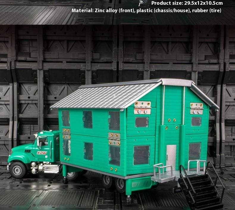 Alloy RV Deformable Toy Trailer Model