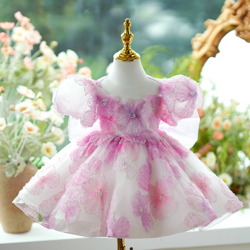 Light Luxury Flower Girl Wedding Dress Children's Host Pettiskirt Spring