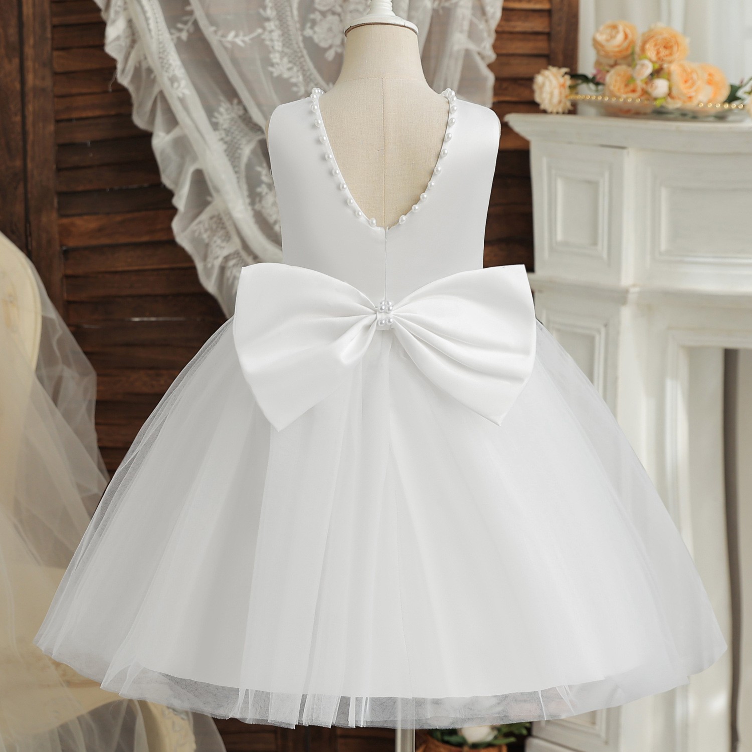 Little Girl Western Style Umbrella Princess Dress