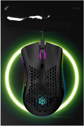 Hollow Out Game Luminous Charging Wireless Mouse