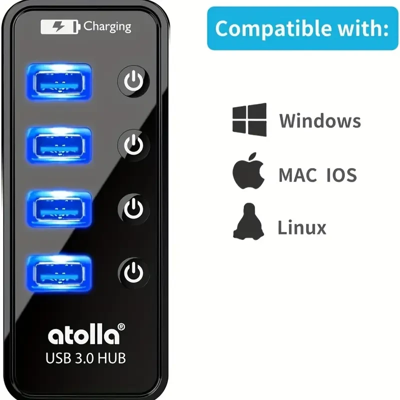 USB 3.0 Multiple 4-Port USB Data Hub