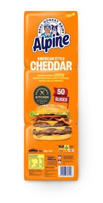 Cheese Slices Orange Cheddar