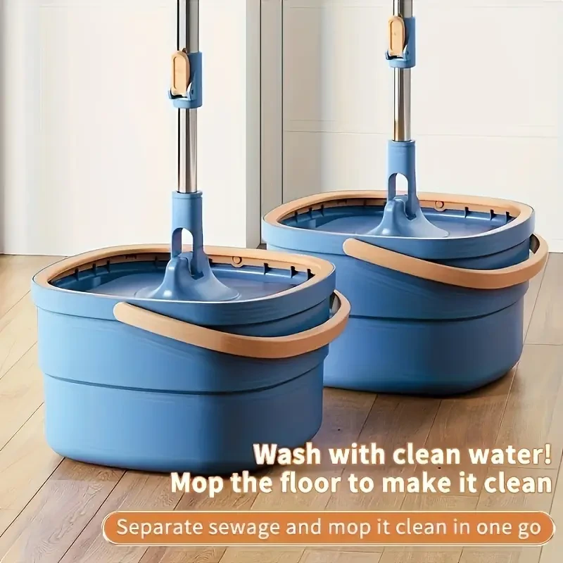 1 Set Sewage Separation Hands-Free Wash Mop and Bucket