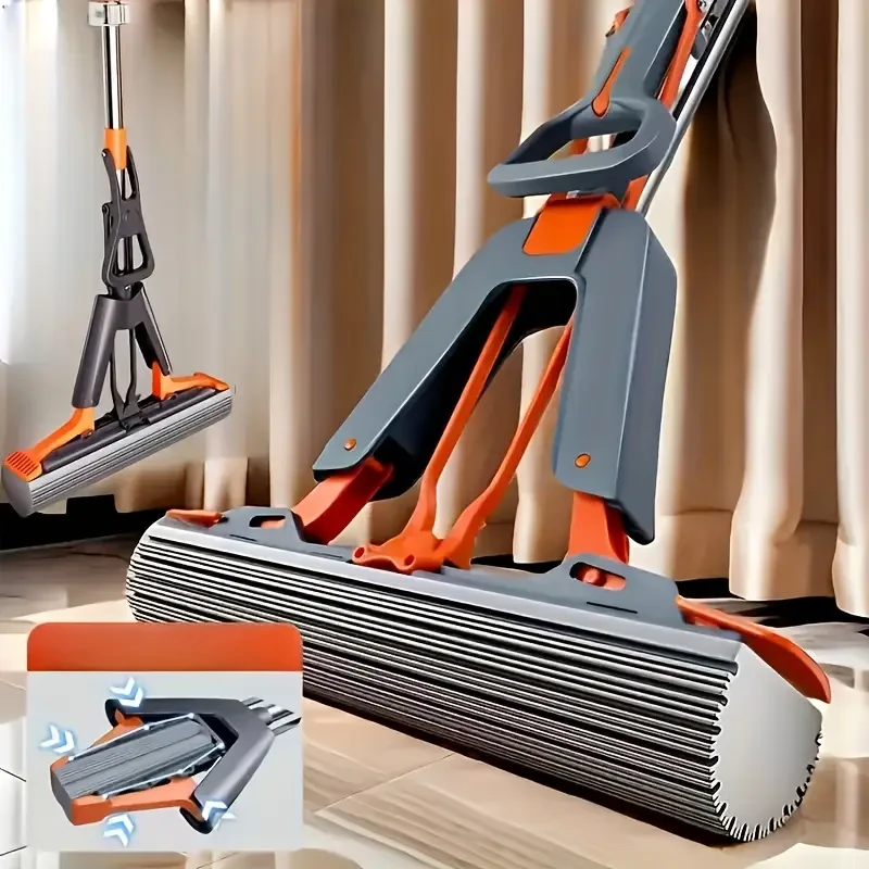 Multifunctional Double-Fold Foam Mop
