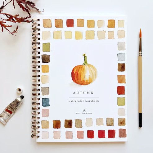 Portable Home Watercolor Exercise Book For Beginners
