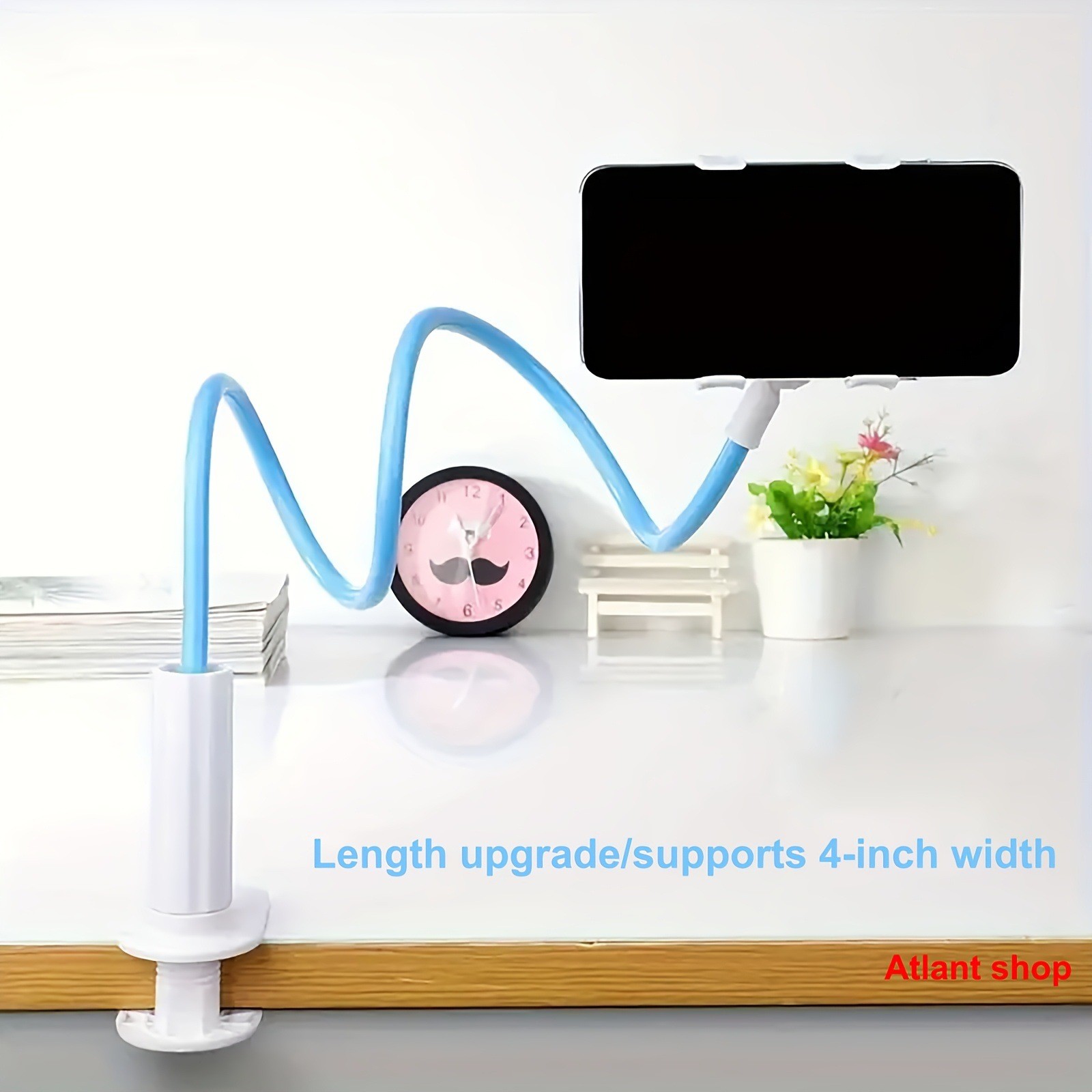 360 Degree Rotating Tablet Phone Holder Spiral Base Lazy