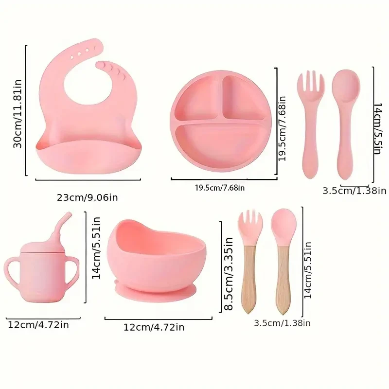 WHZWYK Silicone Baby Feeding Set
