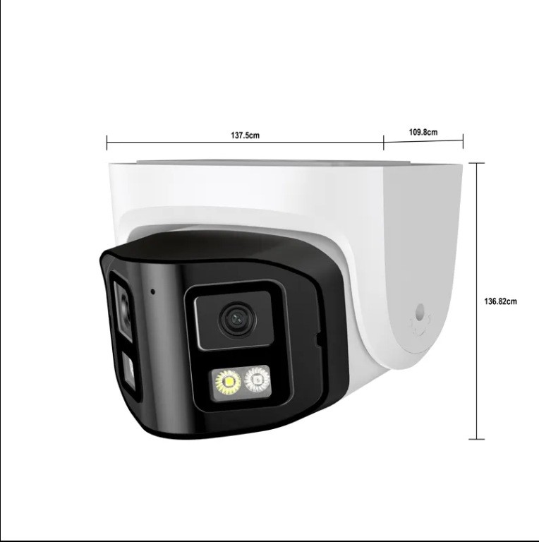 4MP Dual-lens IP Safety Belt Panoramic CCTV Webcam