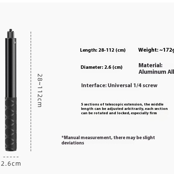 Panoramic Camera View Angle Car Roof And Racket Suction Cup Fixed Bracket