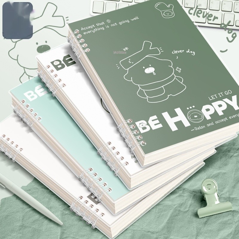Loose Spiral Notebook Detachable Coil High School Student A4 Good-looking Notes Simple And Fresh