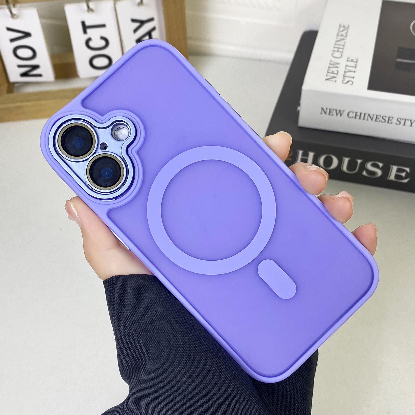 JD Magnetic Matte Phone Case All-inclusive Drop-resistant