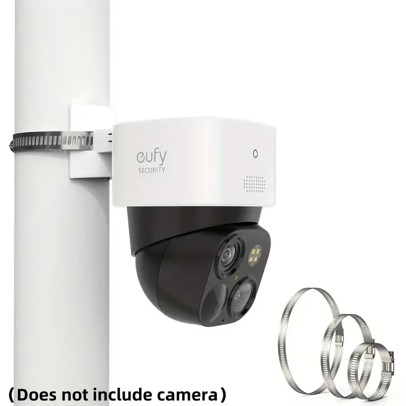 Pole Mounting Bracket for Eufy Security SoloCam S340 - Solar Security Camera (1 Pack, White)