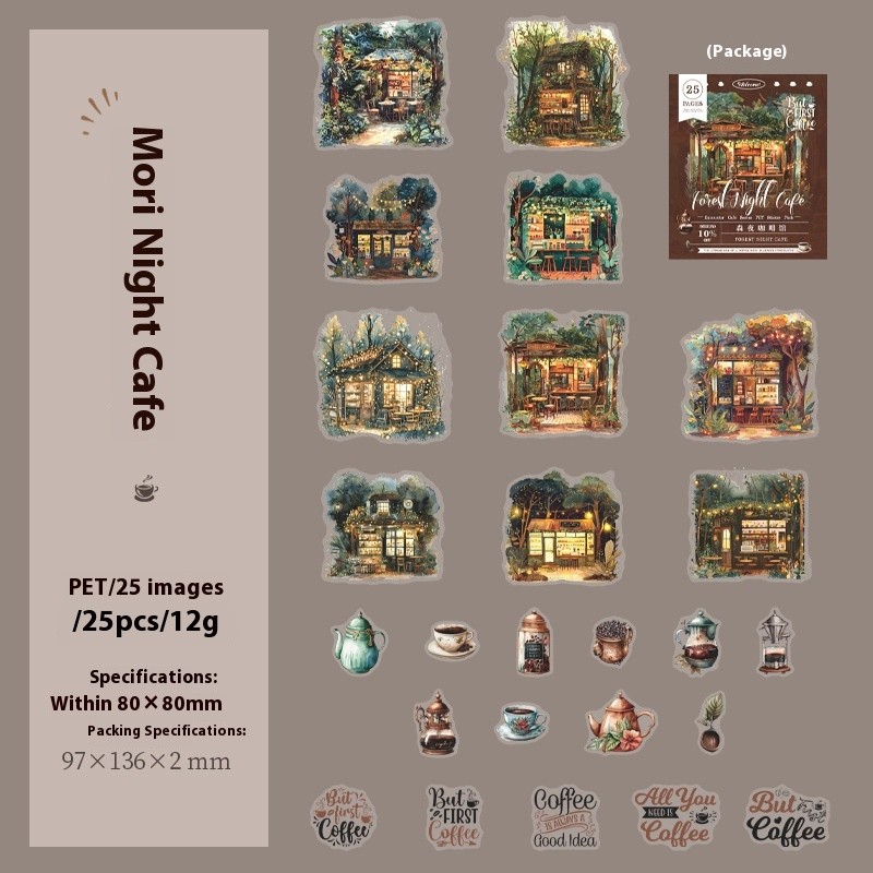 Encounter Cafe Series Hand Account Sticker Package
