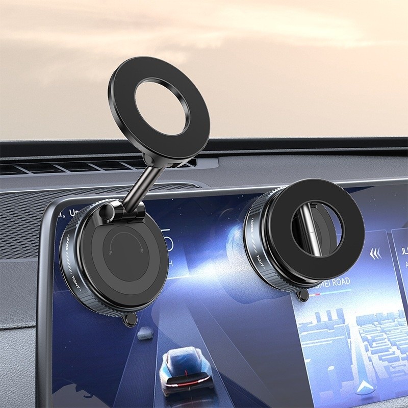 Magnetic Car Navigation Phone Holder Vacuum Sucker