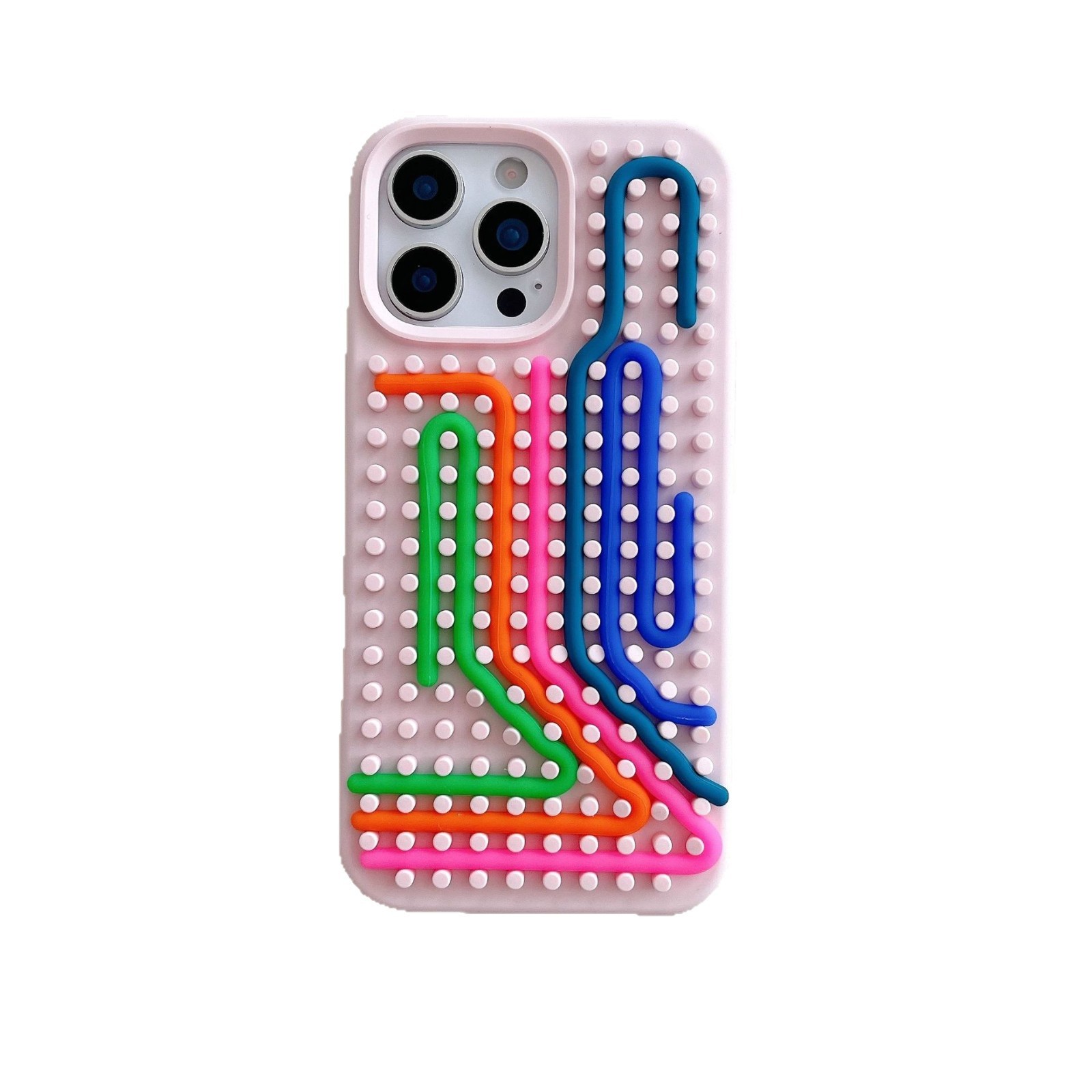 Color Stripes Silicone Phone Case Drop-resistant