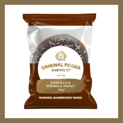 Donut Iced Ring Chocolate Wrapped Large