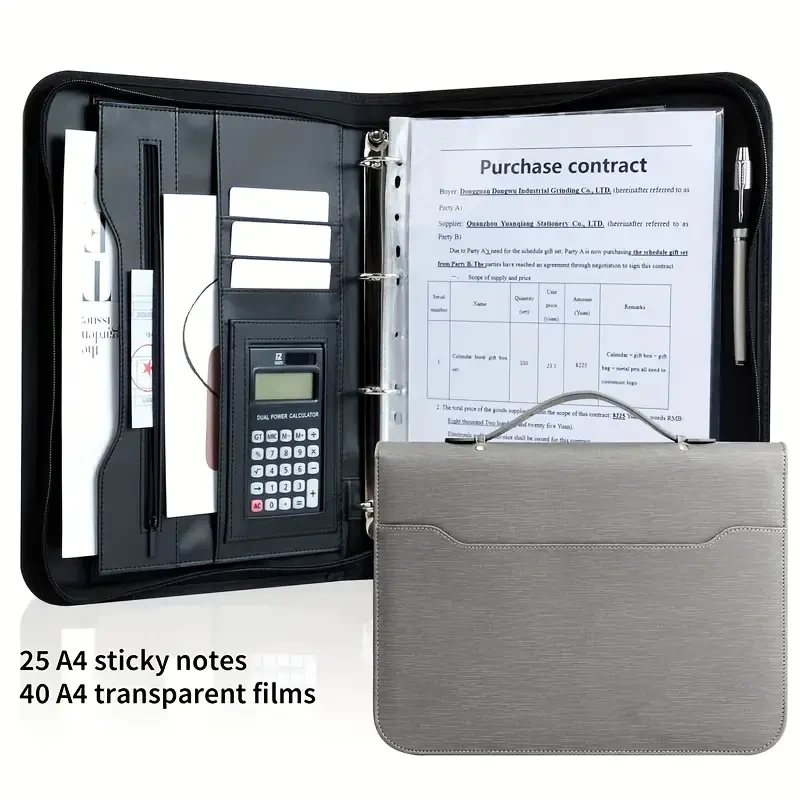 Bolony A4 Leather Portfolio Binder