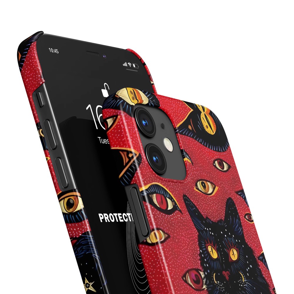Niche Retro Cat Eye Phone Case