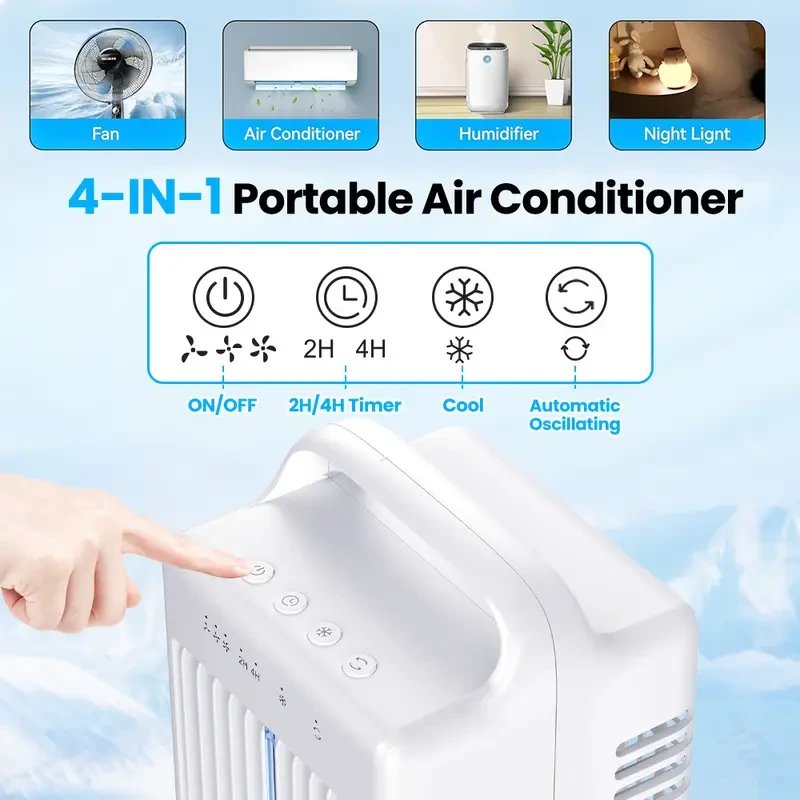 Portable Air Conditioner with Oscillating Fan