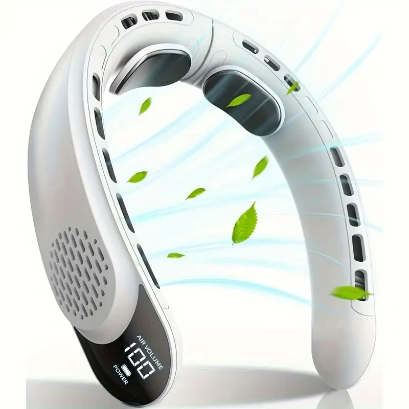 4 Turbo Engine USB Rechargeable Neck Fan