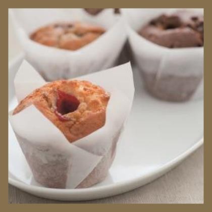 Muffin Strawberry White Chocolate Gourmet
