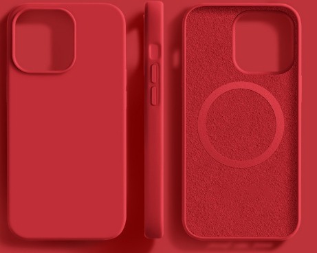 Liquid Silicone Phone Case Magnetic Skin-absorbing Protective Cover