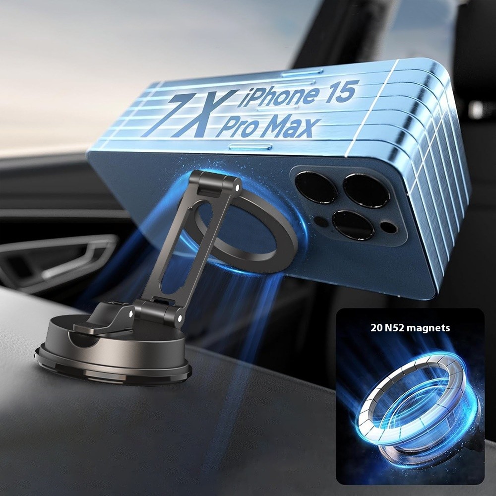 Suction Cup Magnetic Phone Holder Car Vehicular Use