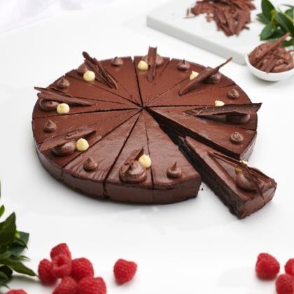 Torte Chocolate Flourless Gluten Free 25cm Precut 16 Pieces