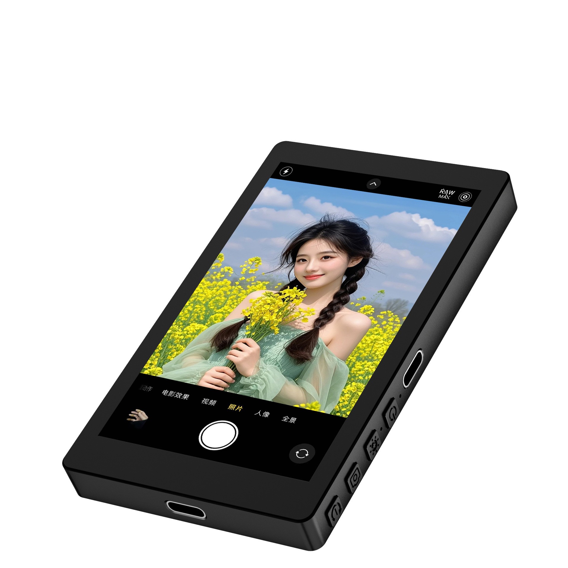 Mobile Phone Rear Magnetic Selfie Display Audio Zoom
