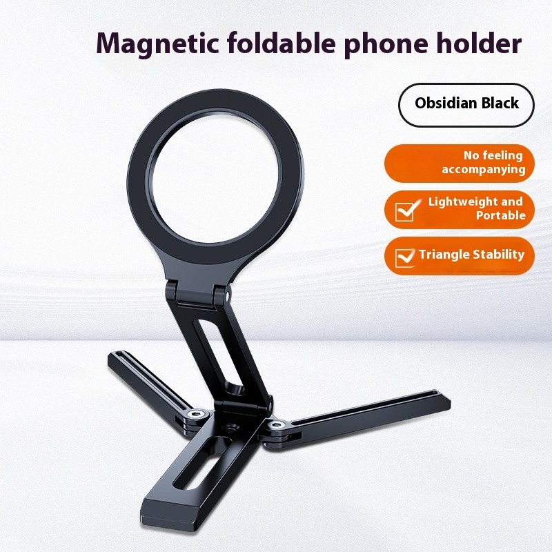 Aluminum Alloy Magnetic Mobile Phone Holder Multifunctional Folding