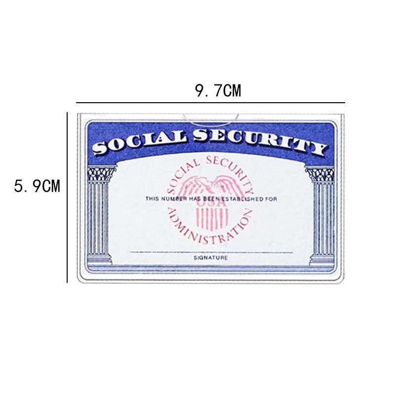Transparent ID Social Security Card Student Bus Waterproof Cover