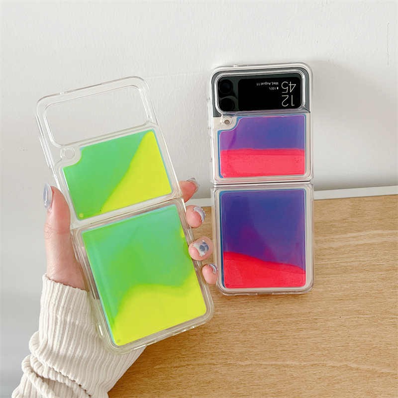 Luminous Quicksand Zflip6 Phone Case Silicone Protective Cover