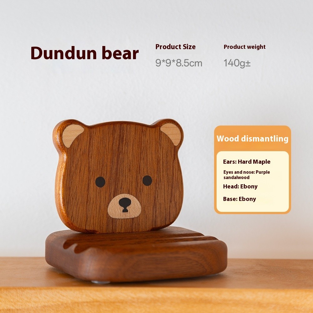 Creative Bunny Tatami Wooden Mobile Phone Stand