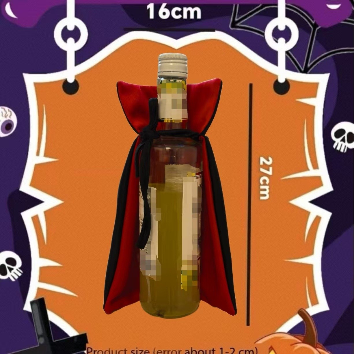 Champagne Cover Christmas Bottle Cape Cloak